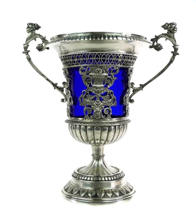 Appraisal: Antique cup in the shape of campagna urn in silver