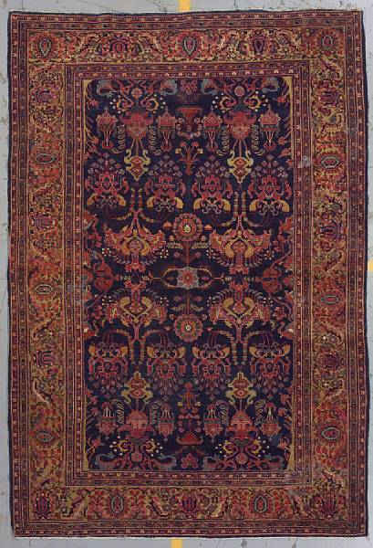 Appraisal: A Mohajeron Sarouk carpet Central Persia circa size approximately ft