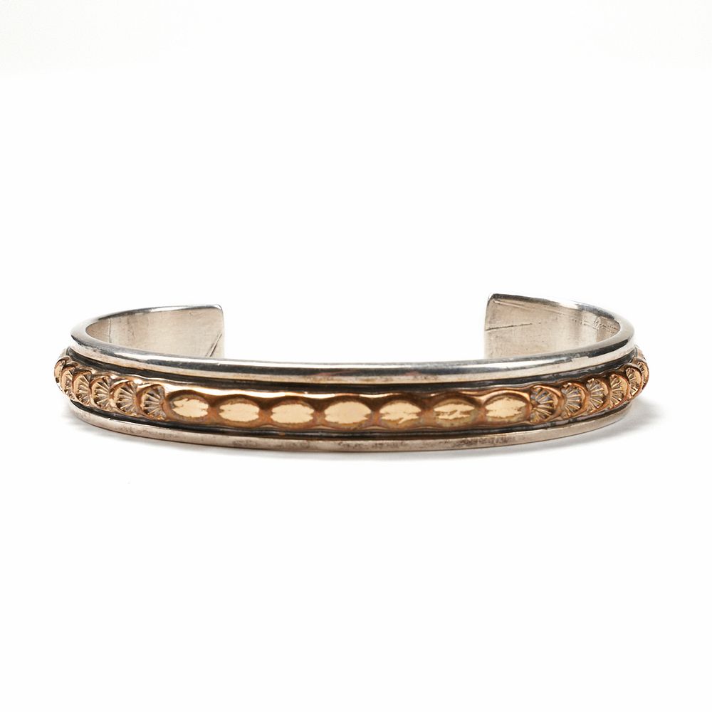 Appraisal: Marc Antia Gold Filled Sterling Cuff Bracelet Mark Antia American