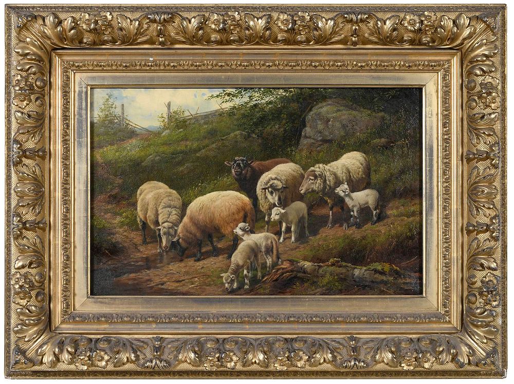 Appraisal: Arthur Fitzwilliam Tait British America - Sheep and Lambs signed