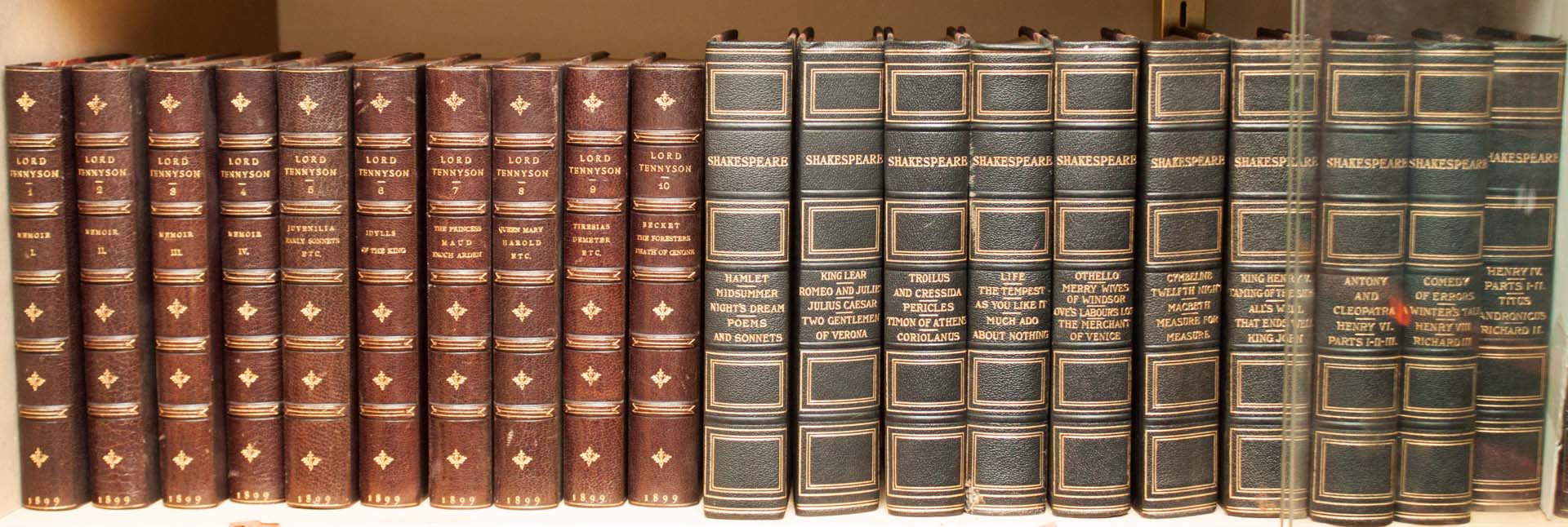 Appraisal: Bindings Two nicely bound sets comprising The Works of Lord