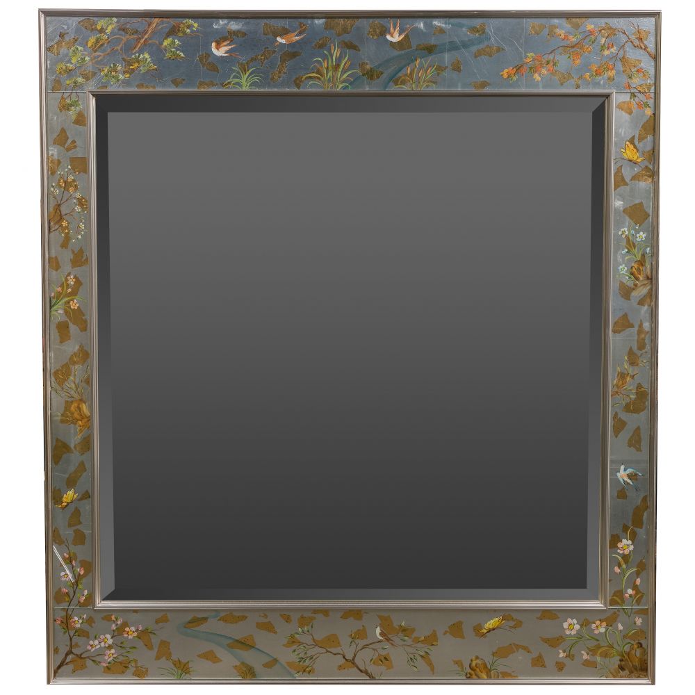 Appraisal: RENA WESTERHOF FOR LA BARGE ASIAN STYLE WALL MIRRORSigned lower