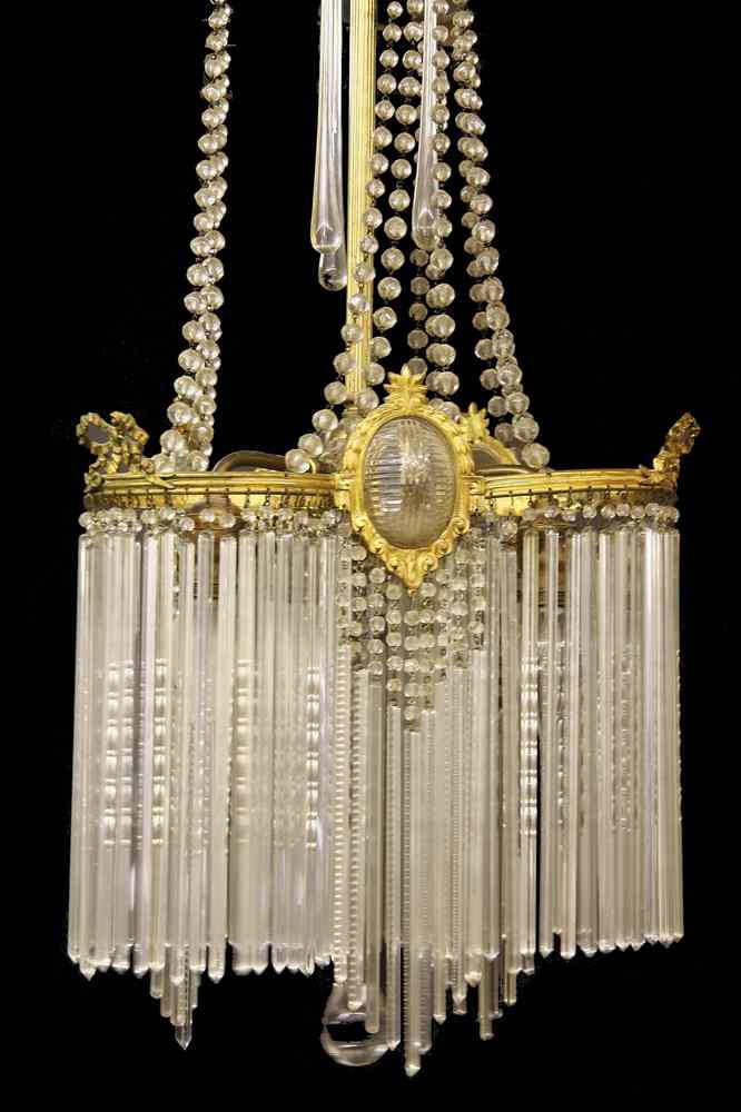 Appraisal: FRENCH ART DECO CHANDELIER - s Vintage French Art Deco