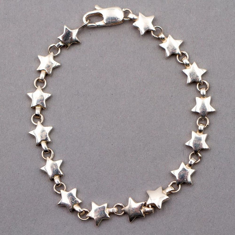 Appraisal: Tiffany Co Shooting Stars sterling silver bracelet length in