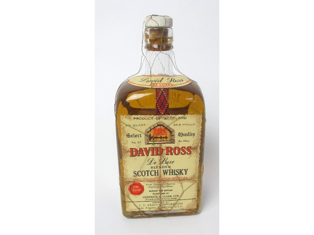 Appraisal: Davio Ross De Luxe Blended Scotch Whisky circa s blended