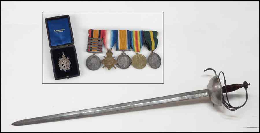 Appraisal: FIVE MOUNTED BRITISH MILITARY SERVICE MEDALS Medals depict Queen Victoria