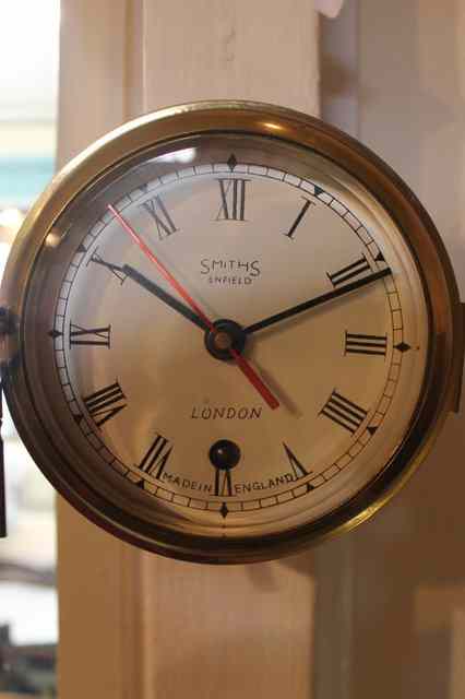 Appraisal: A BRASS SHIP'S CLOCK by Smiths of Enfield