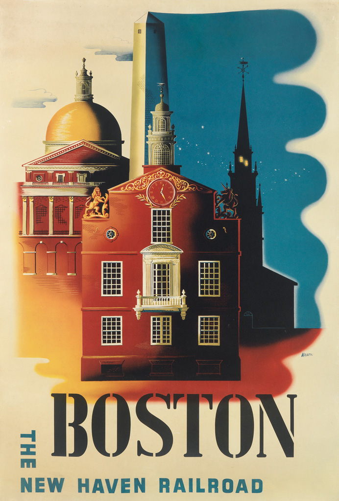 Appraisal: BEN NASON - BOSTON THE NEW HAVEN RAILROAD Circa x