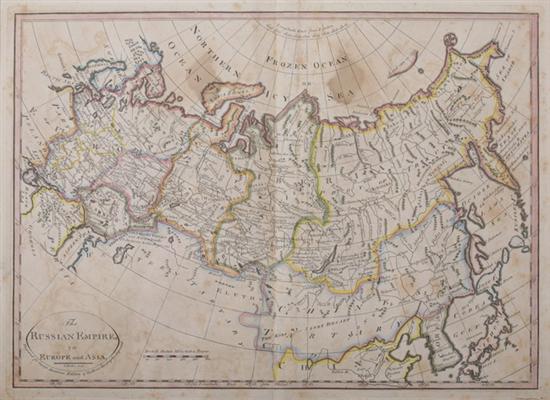 Appraisal: THREE MAPS OF RUSSIA AND ONE OF SCOTLAND THE RUSSIAN