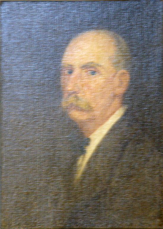 Appraisal: George Charlton English portrait of a gentleman in a brown