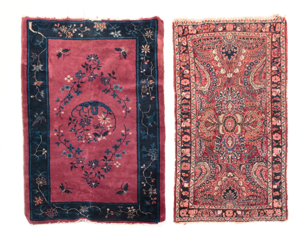 Appraisal: Twentieth century A Sarouk x and a Chinese rug with