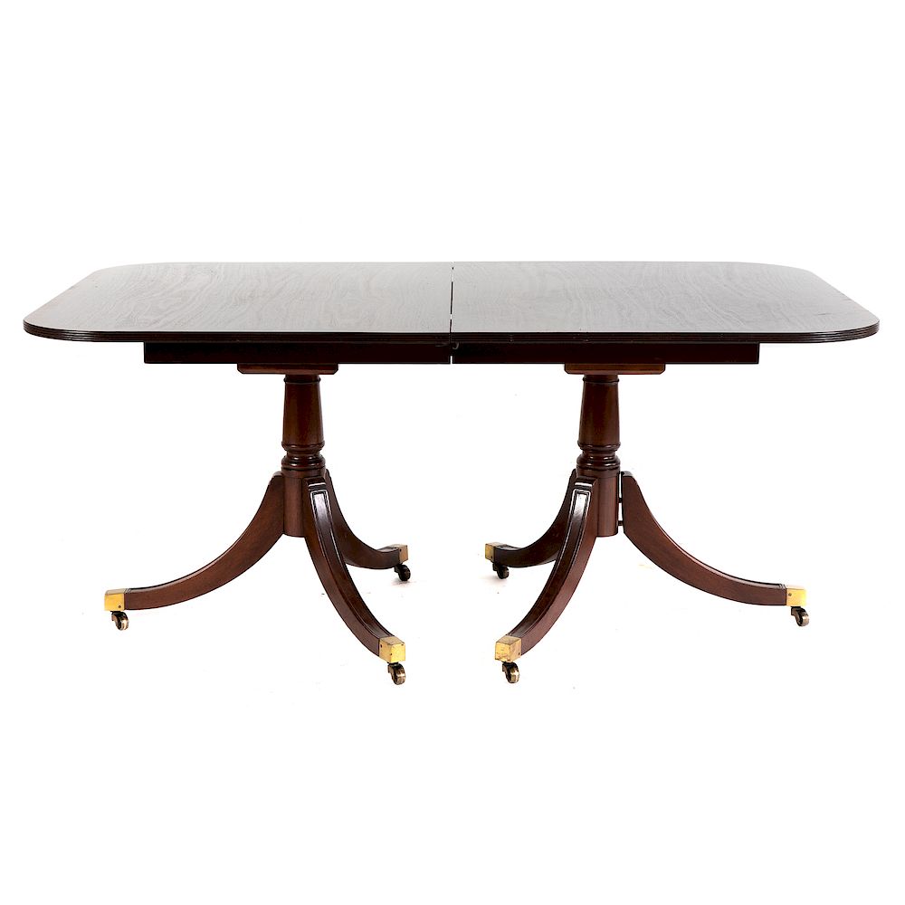 Appraisal: George III Style Mahogany Dining Table th century two in