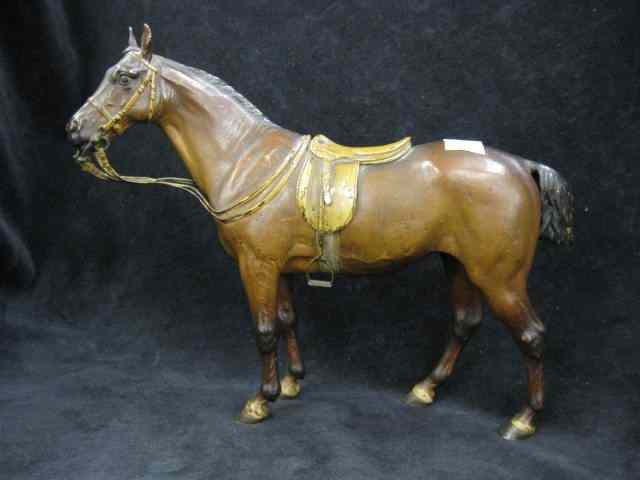 Appraisal: Bergman Austrian Bronze Statue of a Horse with saddle original