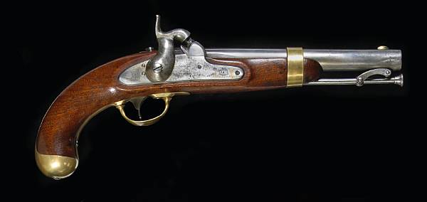 Appraisal: A U S Model percussion martial pistol by Henry Aston