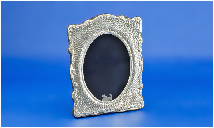 Appraisal: Silver Faced Picture Frame Oval aperture Brittania Standard Birmingham Maker