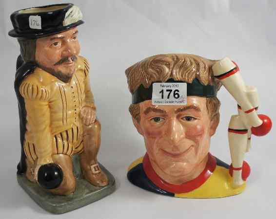 Appraisal: Royal Doulton Large Toby Jug Francis Drake D and Character