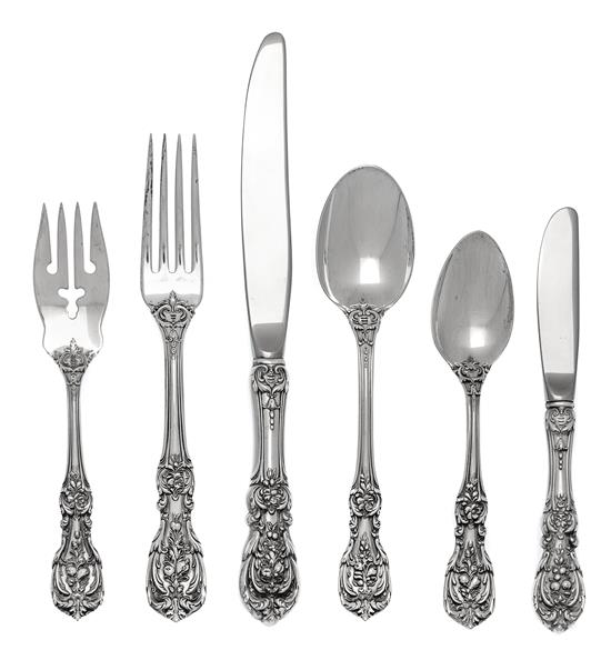 Appraisal: Sale Lot An American Silver Flatware Service Reed Barton Taunton