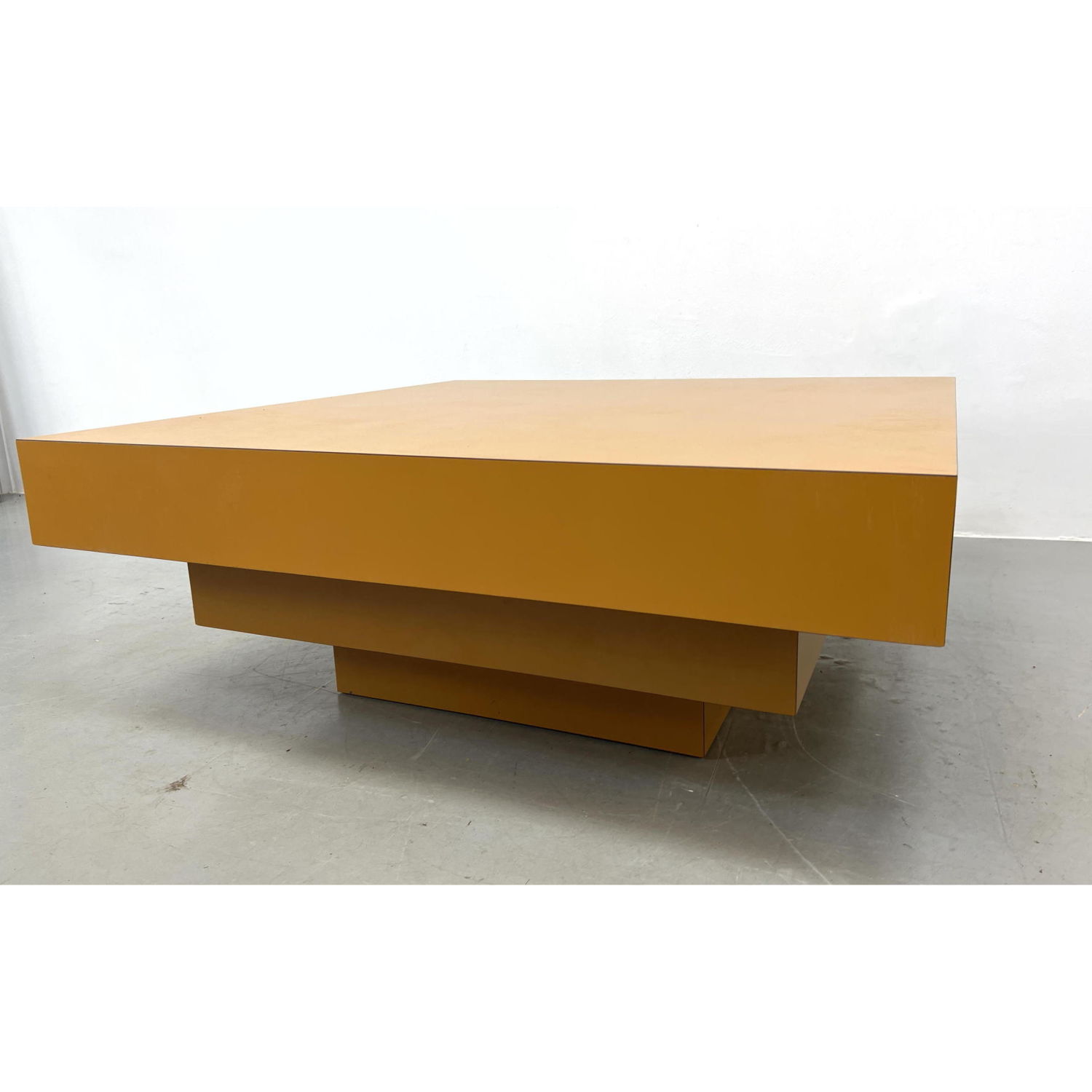 Appraisal: Three Reverse Tier Laminate Modernist Coffee Table Dimensions H inches