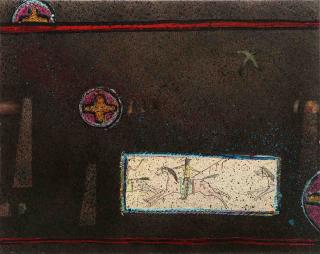 Appraisal: RANDY LEE WHITE BORN MIXED MEDIA ON BOARD Randy Lee