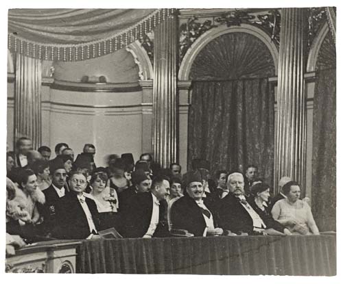 Appraisal: SALOMON ERICH - Dignitaries at the Theater Ferrotyped silver print