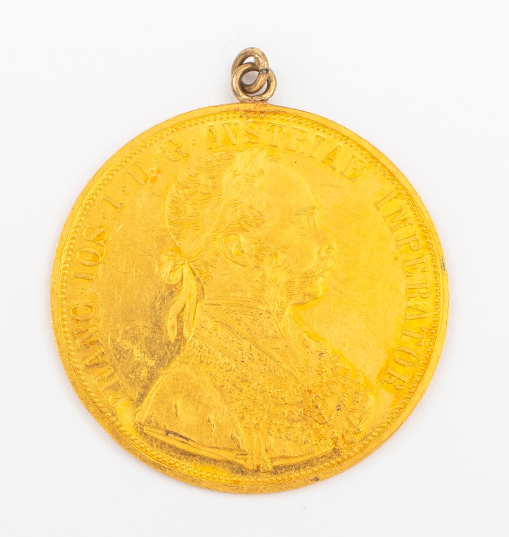 Appraisal: FRANZ JOSEPH I AUSTRIA DUCAT GOLD COIN K Franz Joseph