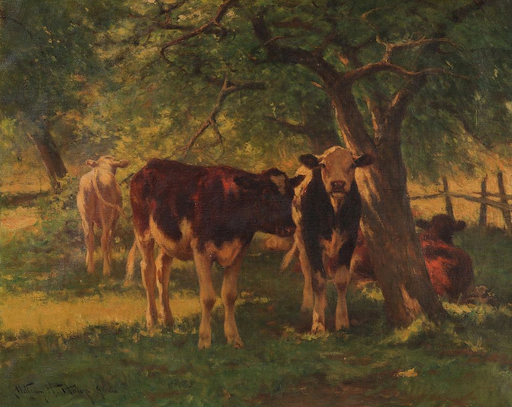 Appraisal: WILLIAM HENRY HOWE - OIL ON CANVAS William Howe -