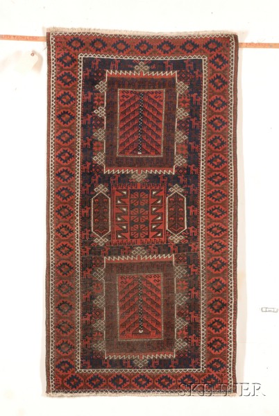 Appraisal: Baluch Rug Northeast Persia th century ft in x ft