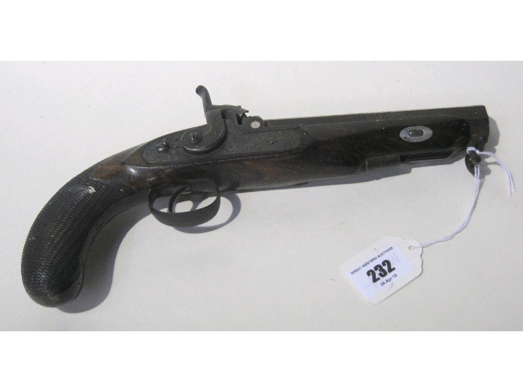 Appraisal: Flintlock pistol by Westley Richards