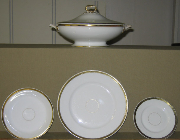 Appraisal: WM GUERIN CO LIMOGES PORCELAIN SERVICE Partial white glazed with