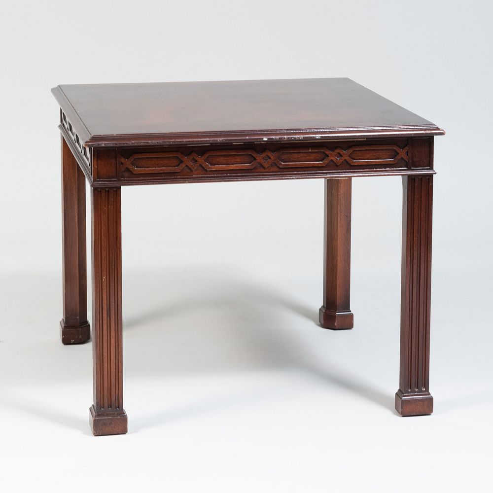 Appraisal: George III Style Mahogany Low Table Together With An English