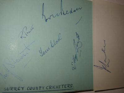 Appraisal: An autograph album containing a number of signatures of cricketers