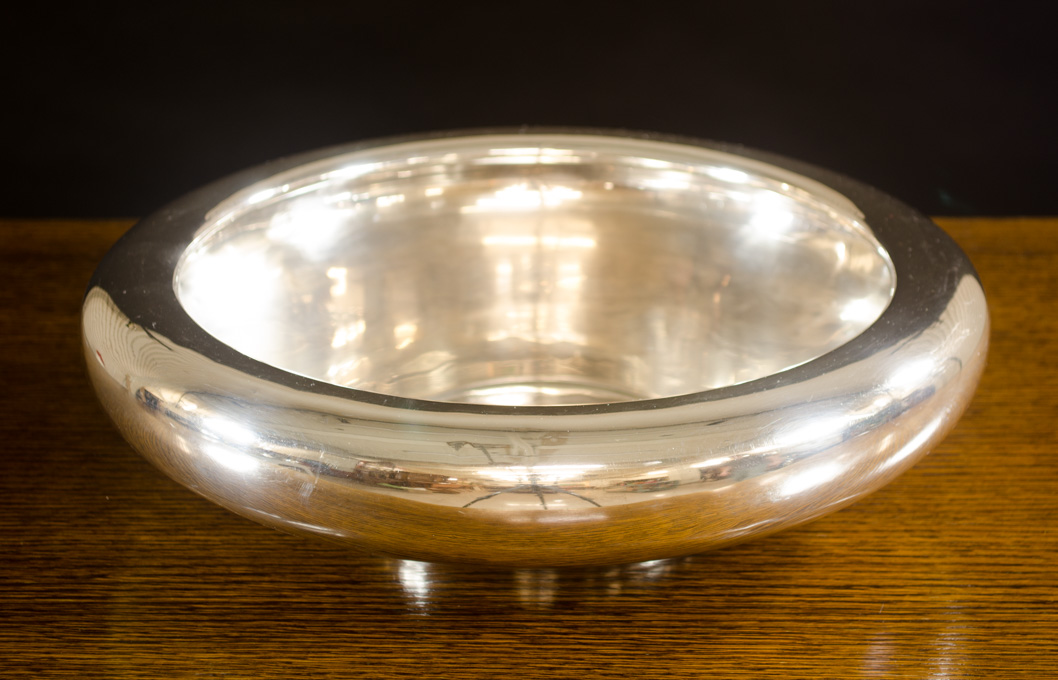 Appraisal: SHREVE CO STERLING SILVER CENTERPIECE BOWL The low bowl having