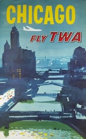 Appraisal: Travel posters incl TWA posters Austin Briggs A group of