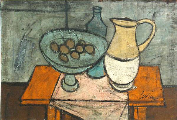 Appraisal: Charles Levier French born Still life with a bowl of