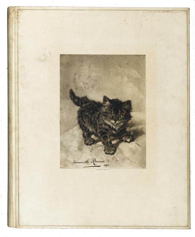 Appraisal: RONNER -KNIP HENRIETTE ALBUM OF CATS AND KITTENS A SERIES