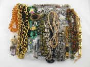 Appraisal: A large quantity of costume jewellery including necklaces earrings bracelets