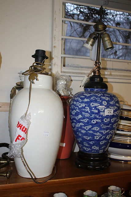 Appraisal: A CHINESE BLUE AND WHITE PORCELAIN VASE with prunus decoration