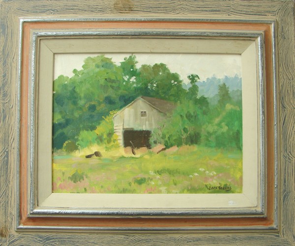 Appraisal: Across the Field oil on board x SLR Jack Coggins