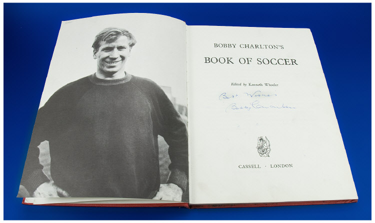 Appraisal: Bobby Charlton's book of soccer signed