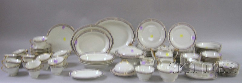 Appraisal: -piece Syracuse Kenmoor Pattern Porcelain Dinner Service