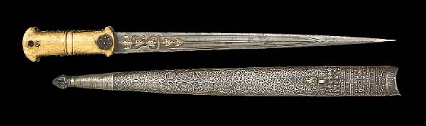 Appraisal: An Ottoman daggerprobably th century Straight inch blade with central