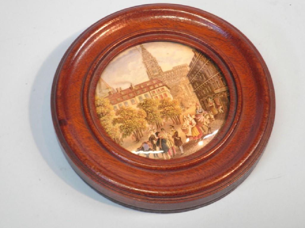 Appraisal: A thC Pratt ware type pot lid in the form