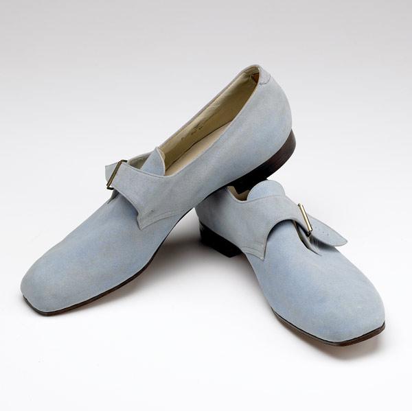 Appraisal: DUKE ELLINGTON Blue suede shoes per inscription inside shoes custom