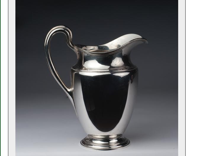 Appraisal: TIFFANY CO SILVER WATER PITCHER NEW YORK - Not monogrammed