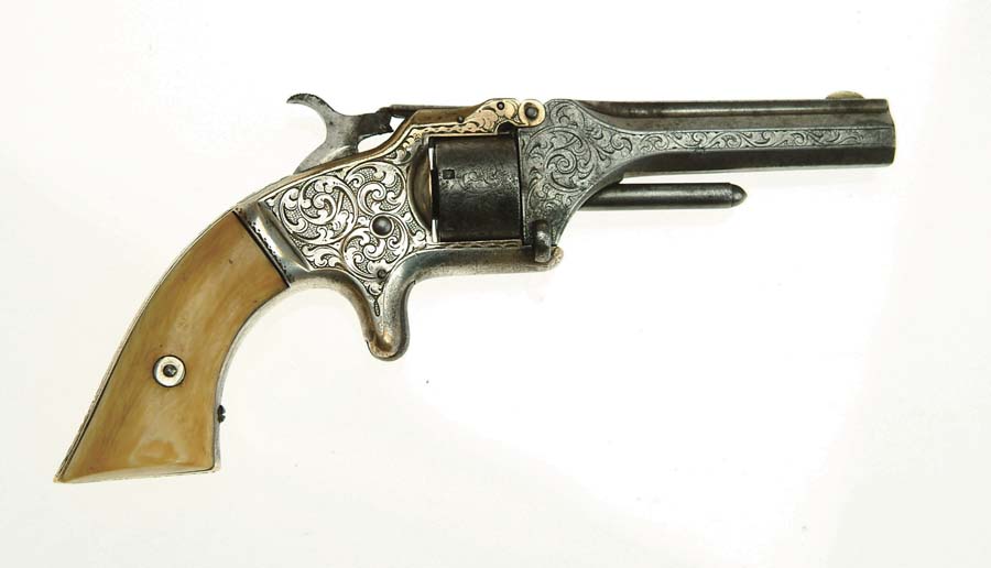 Appraisal: ENGRAVED INSCRIBED SMITH WESSON ST MODEL ND ISSUE SPUR TRIGGER