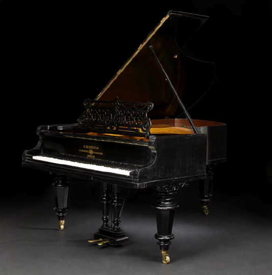 Appraisal: Good C Bechstein Berlin Ebonized Grand Piano serial number ca