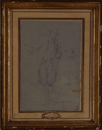 Appraisal: ATTRIBUTED TO LOUIS TOCQU PORTRAIT OF A GENTLEMAN Chalk on