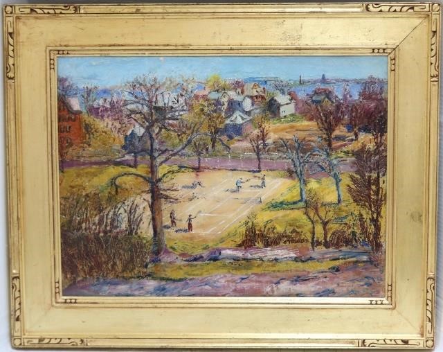 Appraisal: CLARENCE MELVILLE CHASE -D ME OILPAINTING ON BOARD DEPICTING A