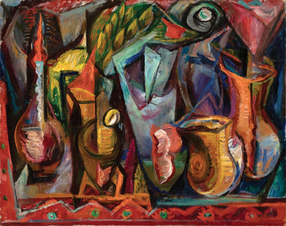 Appraisal: Elijah Silverman American New York - Abstract Still Life oil