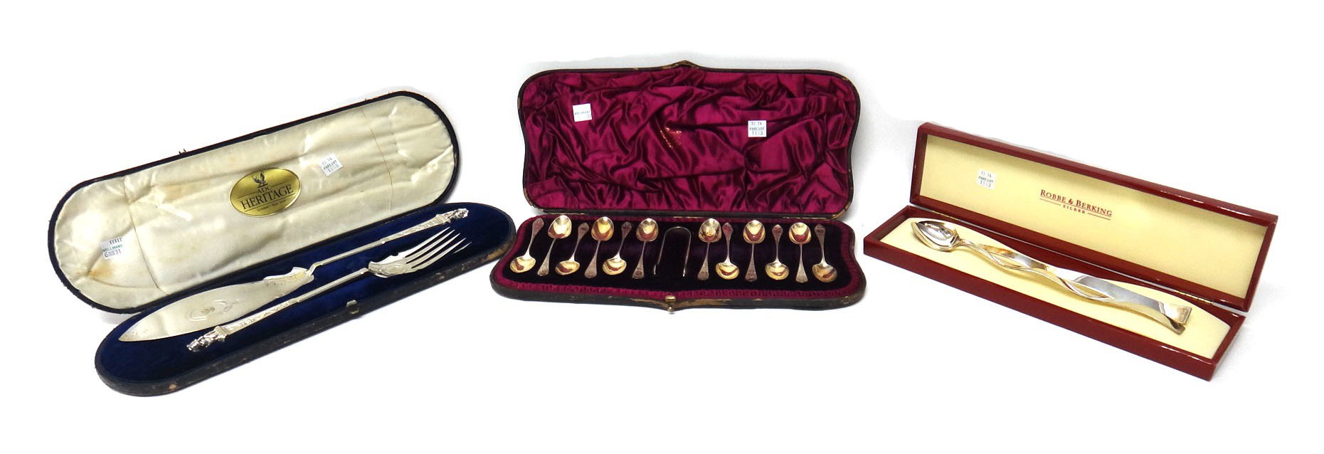 Appraisal: A set of twelve Victorian silver coffee spoons and a